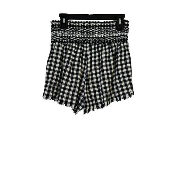 Rewash black white checks pull on shorts size Medium - Picture 10 of 13